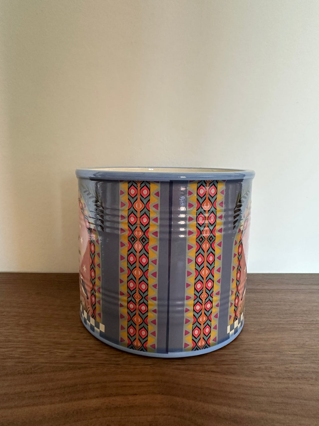 Colourful plant pot purple