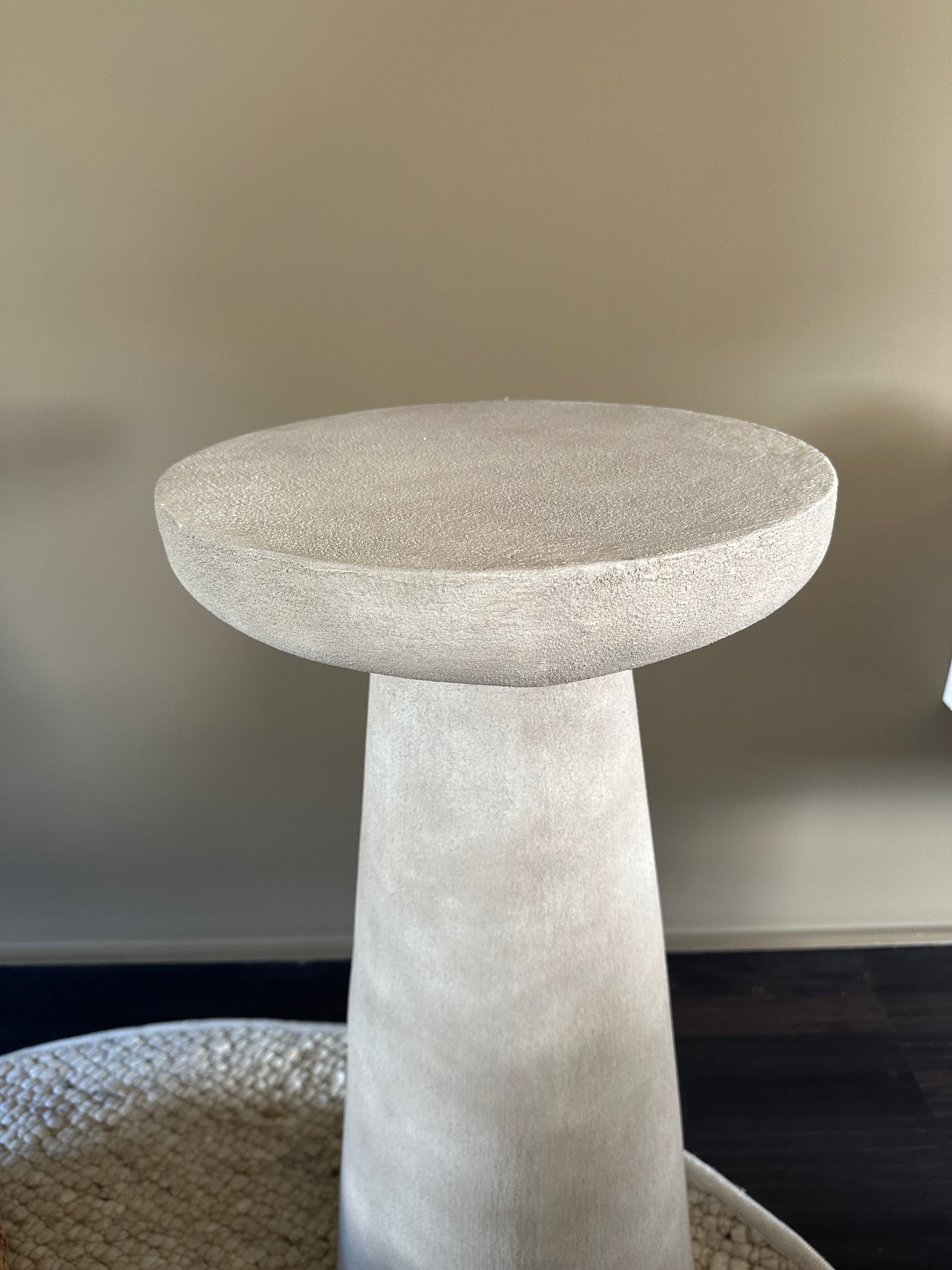 Gray side table, 75 cm