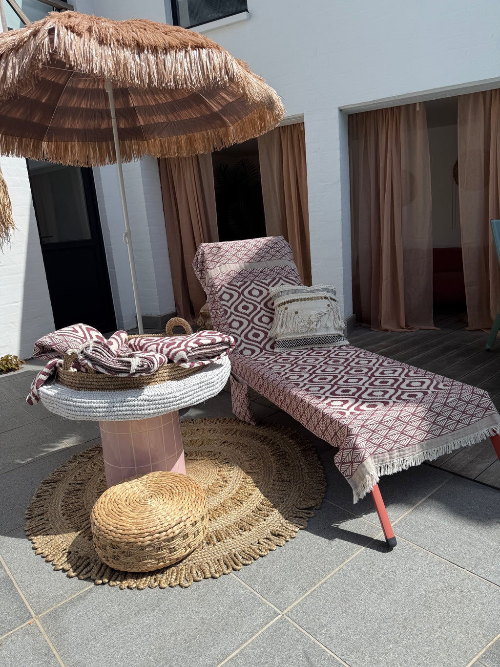 Sunbed cover towel