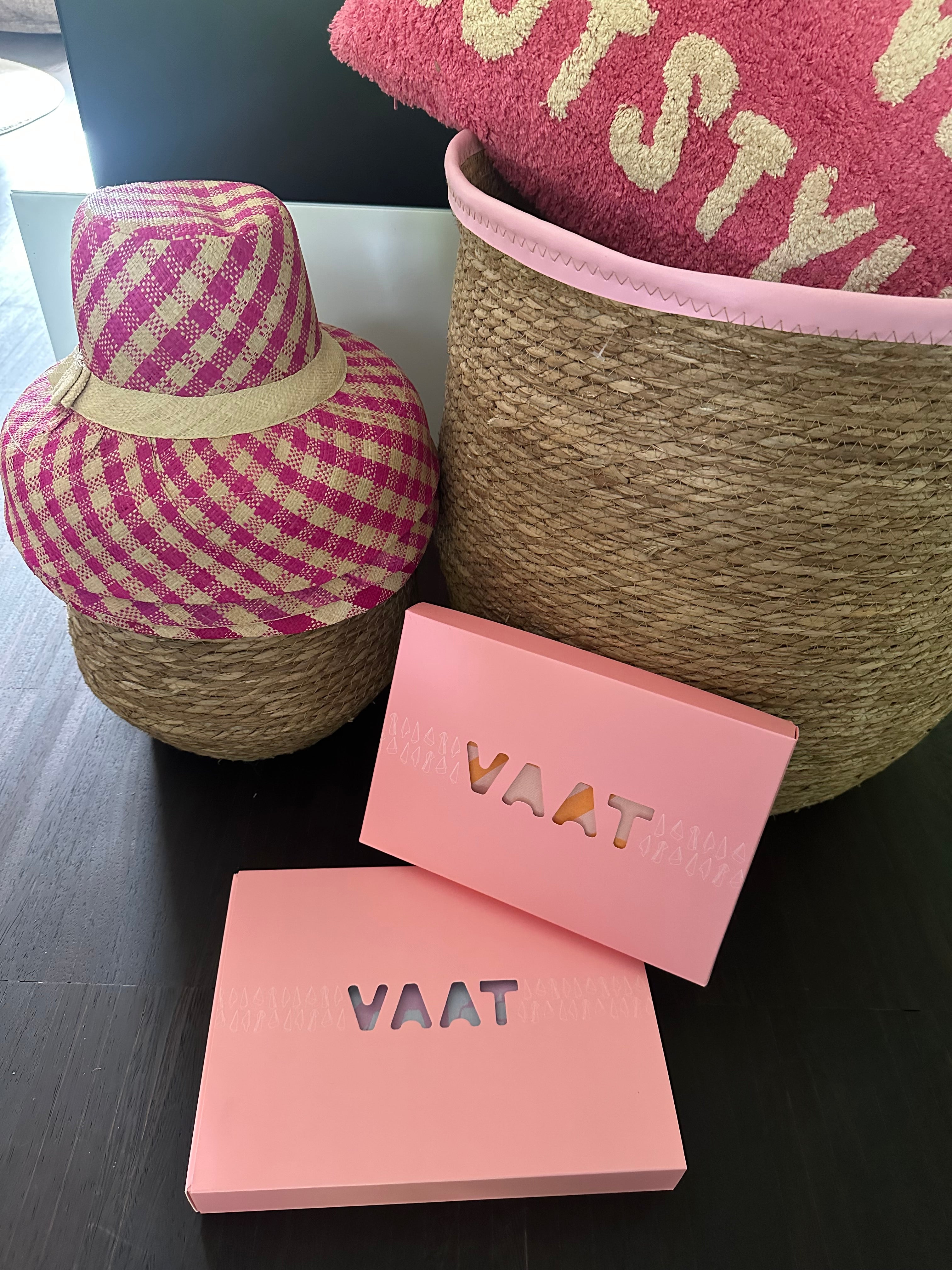 VAAT kitchen towel gift set (of 2 orange towels)