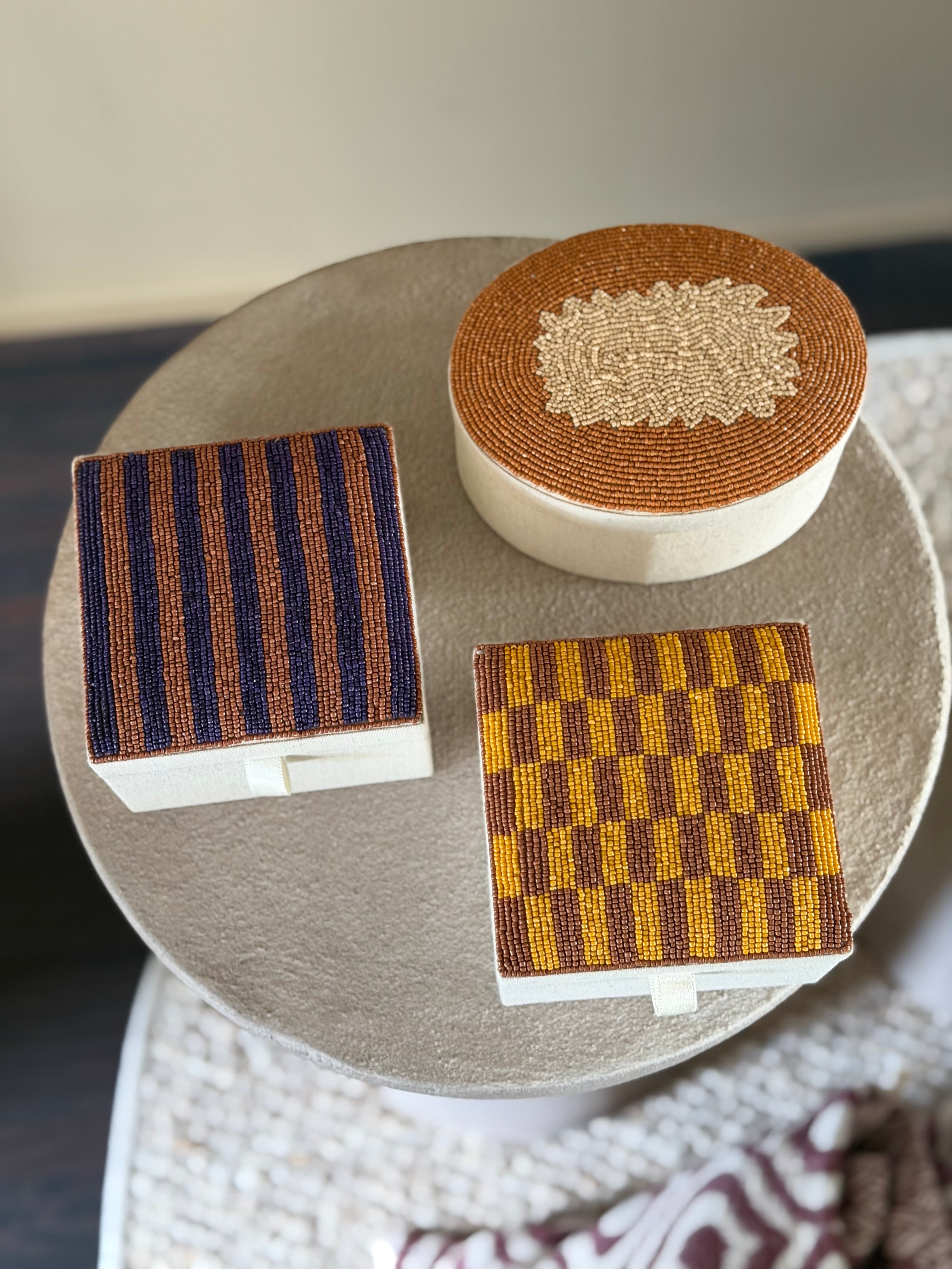 Pearl decorative storage boxes