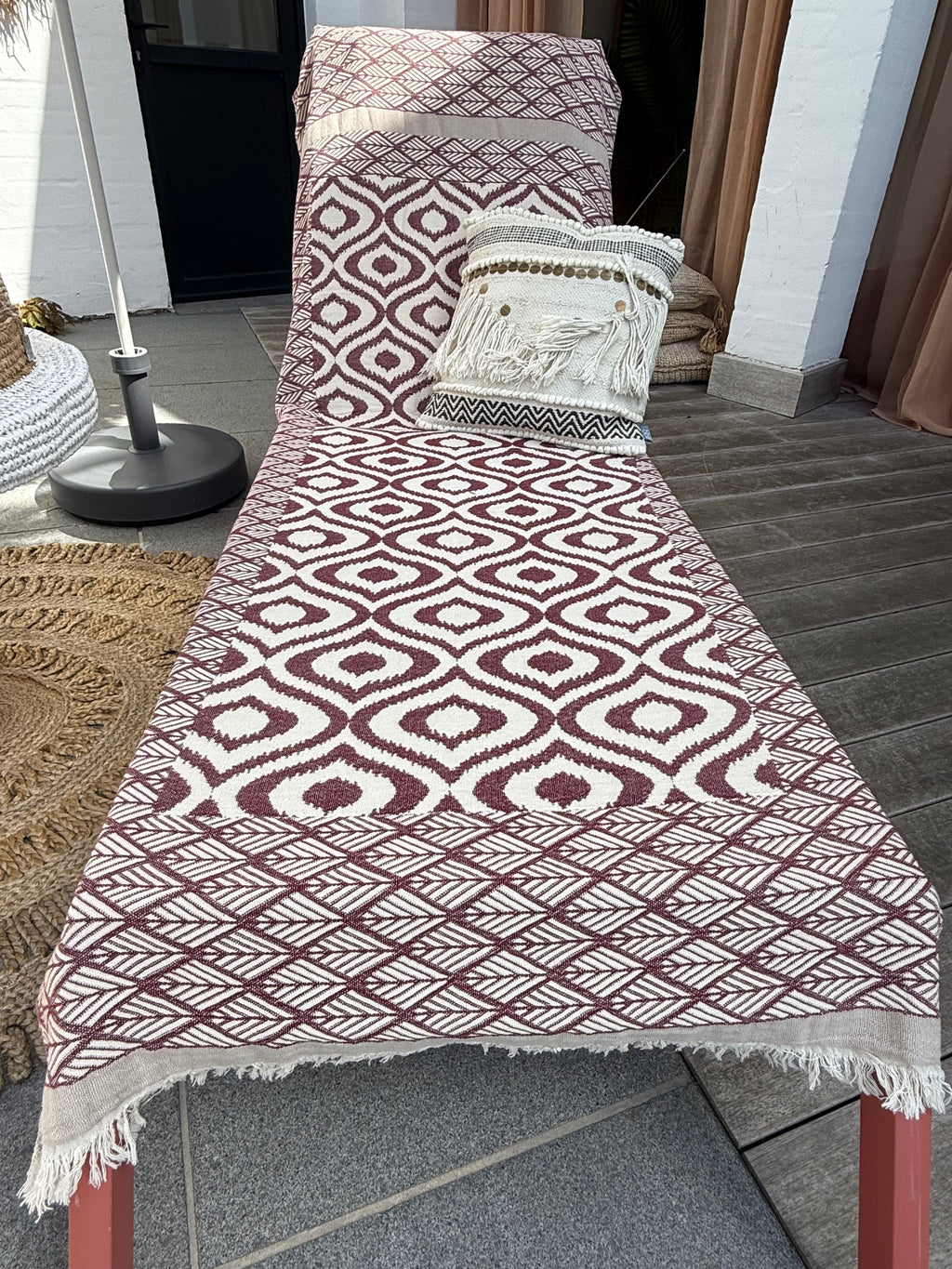 Sunbed cover towel