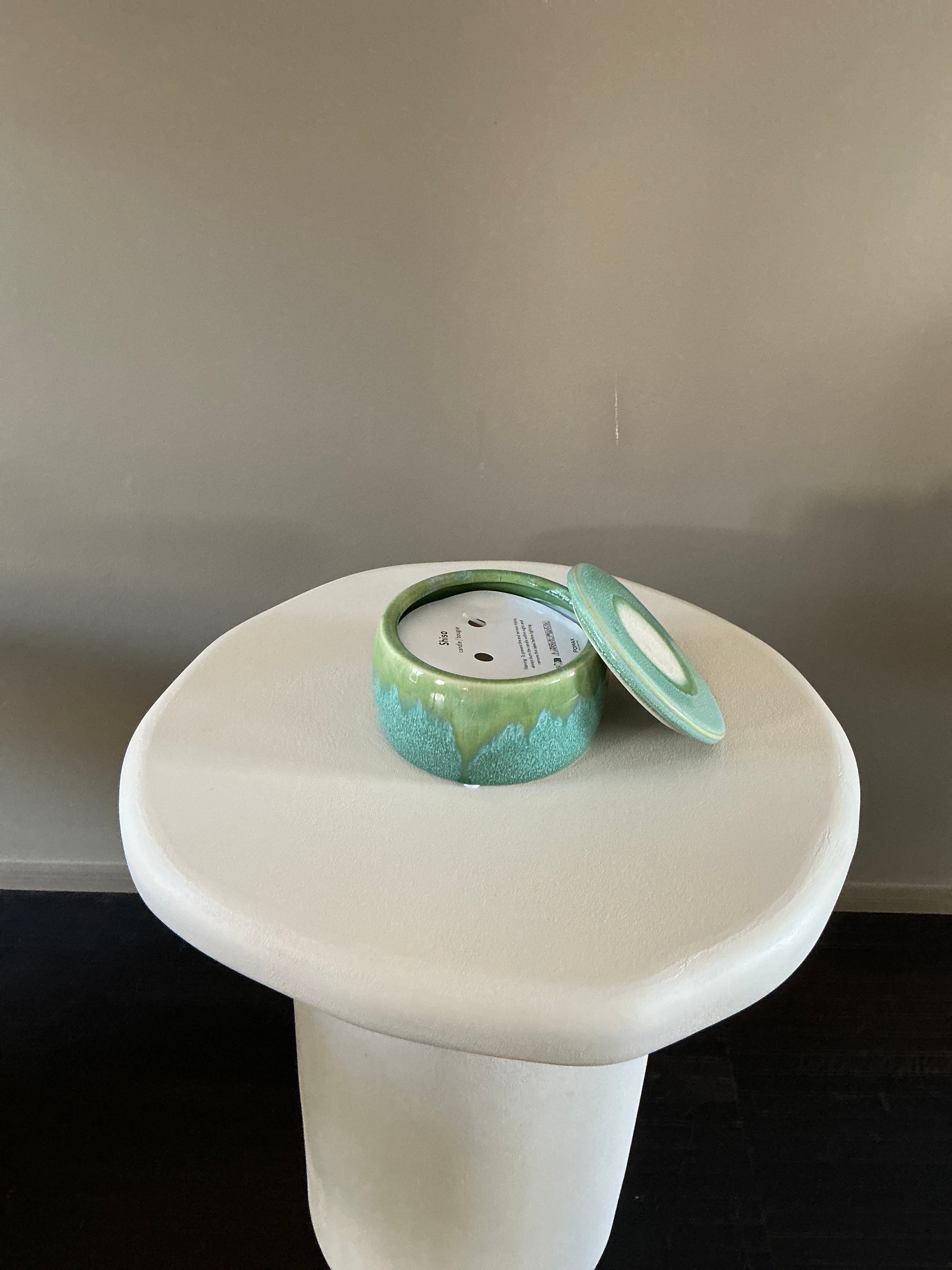 Shiso candle M green