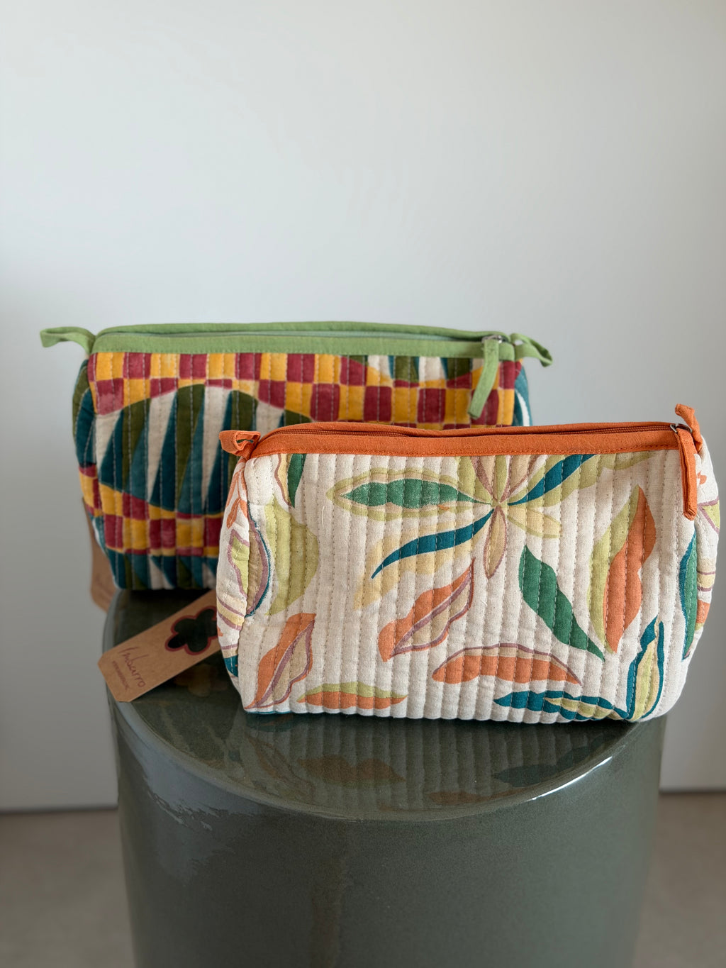 Colorful zip pouch