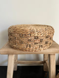 Decorative rattan poufs