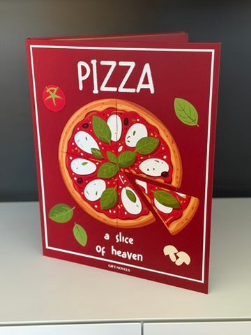 Book design side table with pizza serving board&cutter