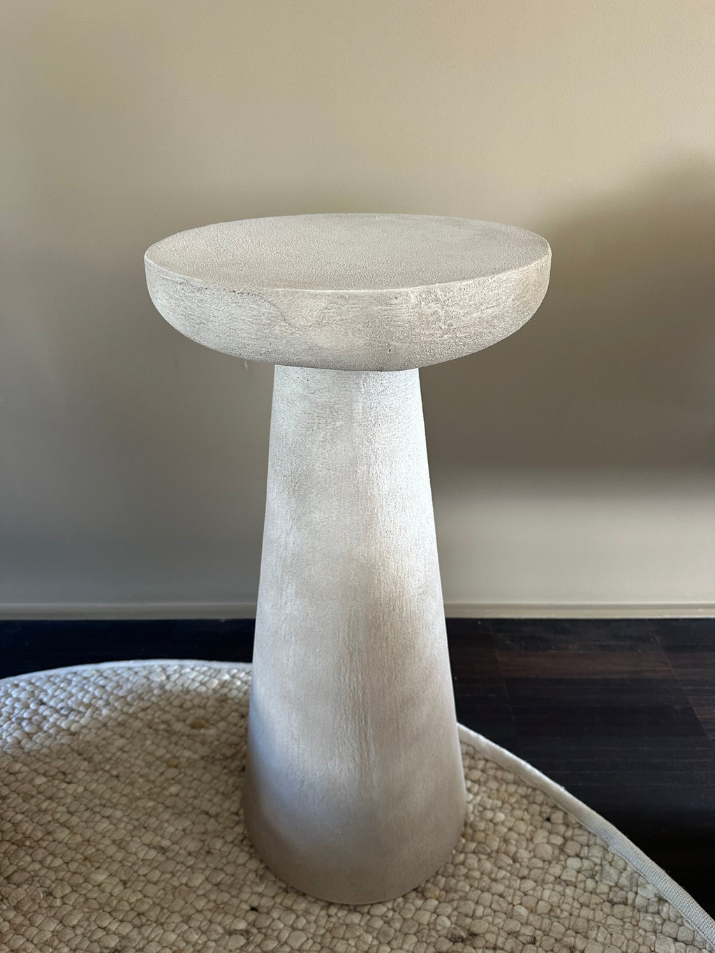 Gray side table, 85 cm