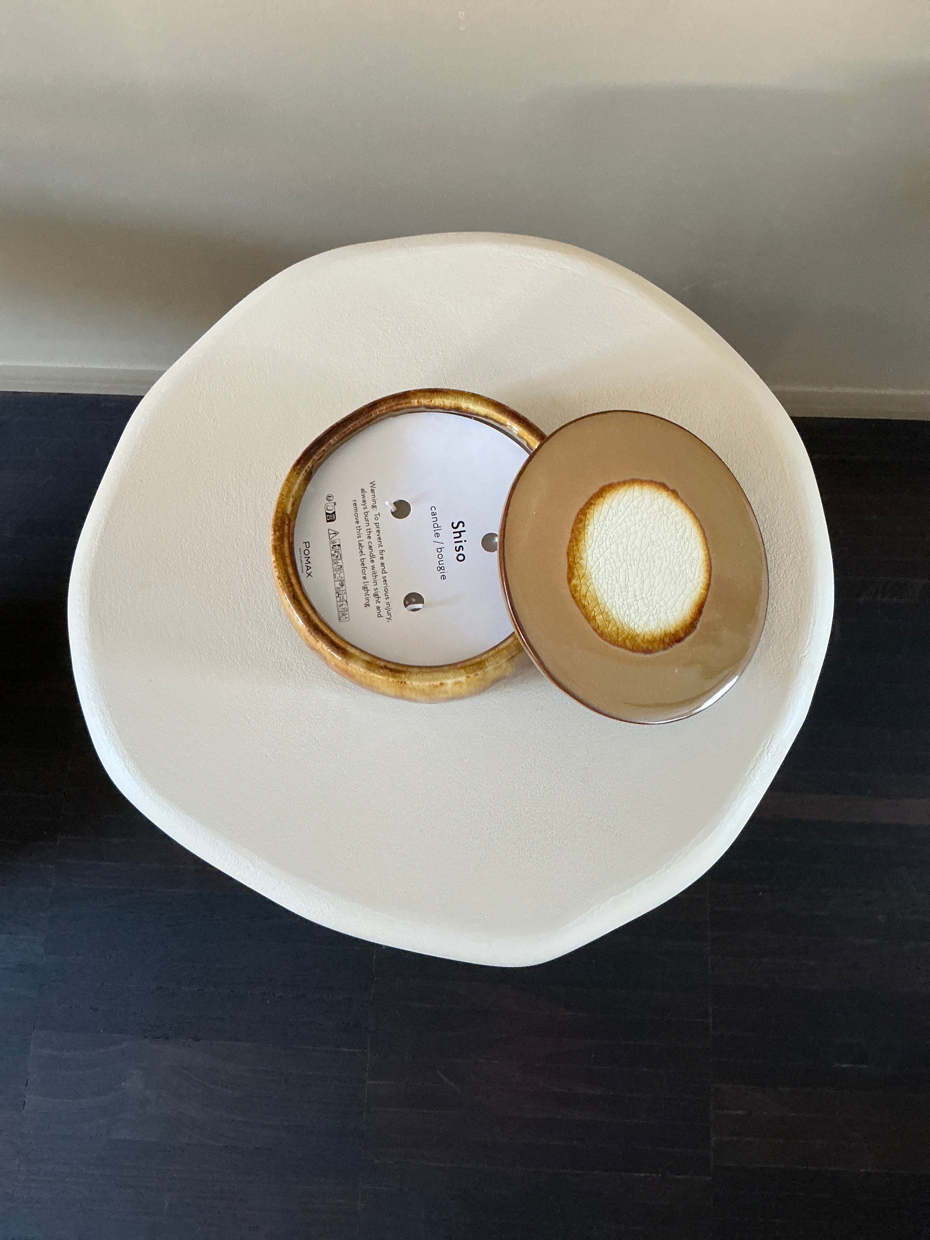 Shiso candle L brown