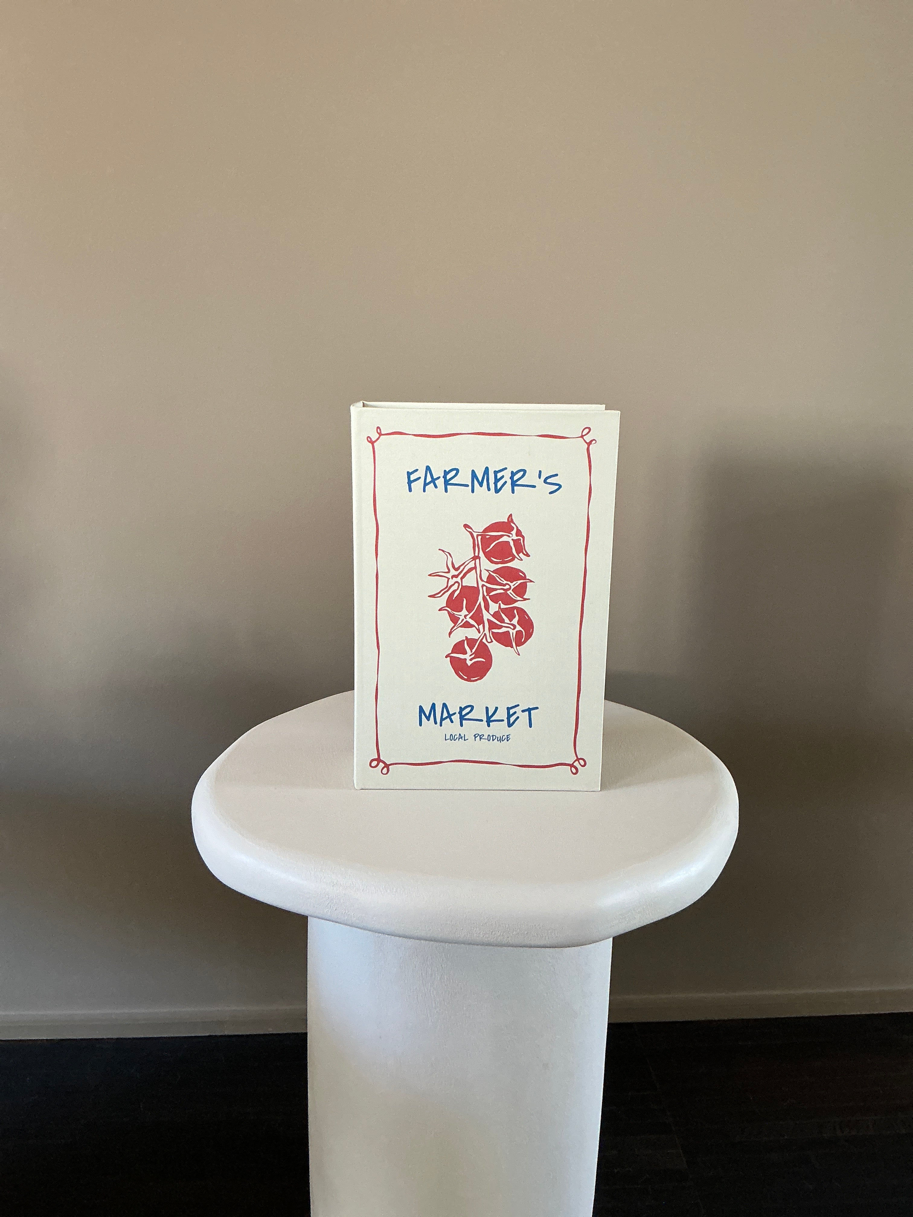 Livre de table/ Boîte de rangement 'Farmer's market'