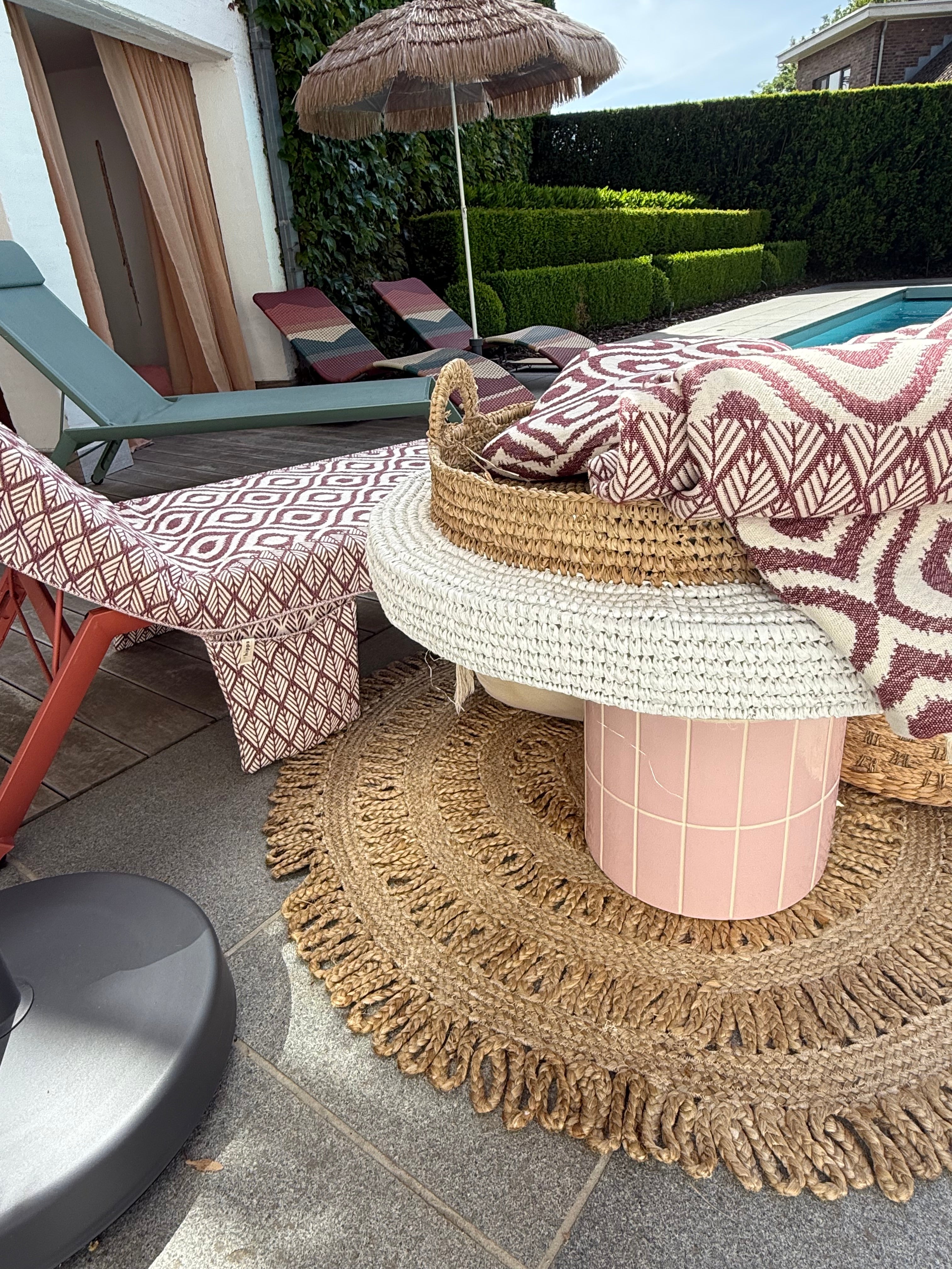 Sunbed cover towel