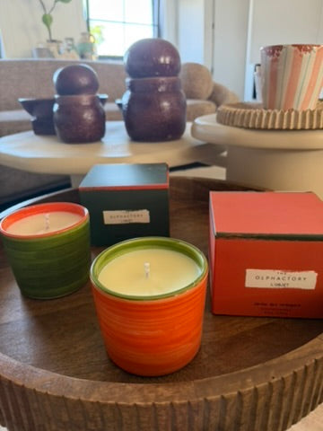 Green vegetable wax candle L (200 hours burn time)