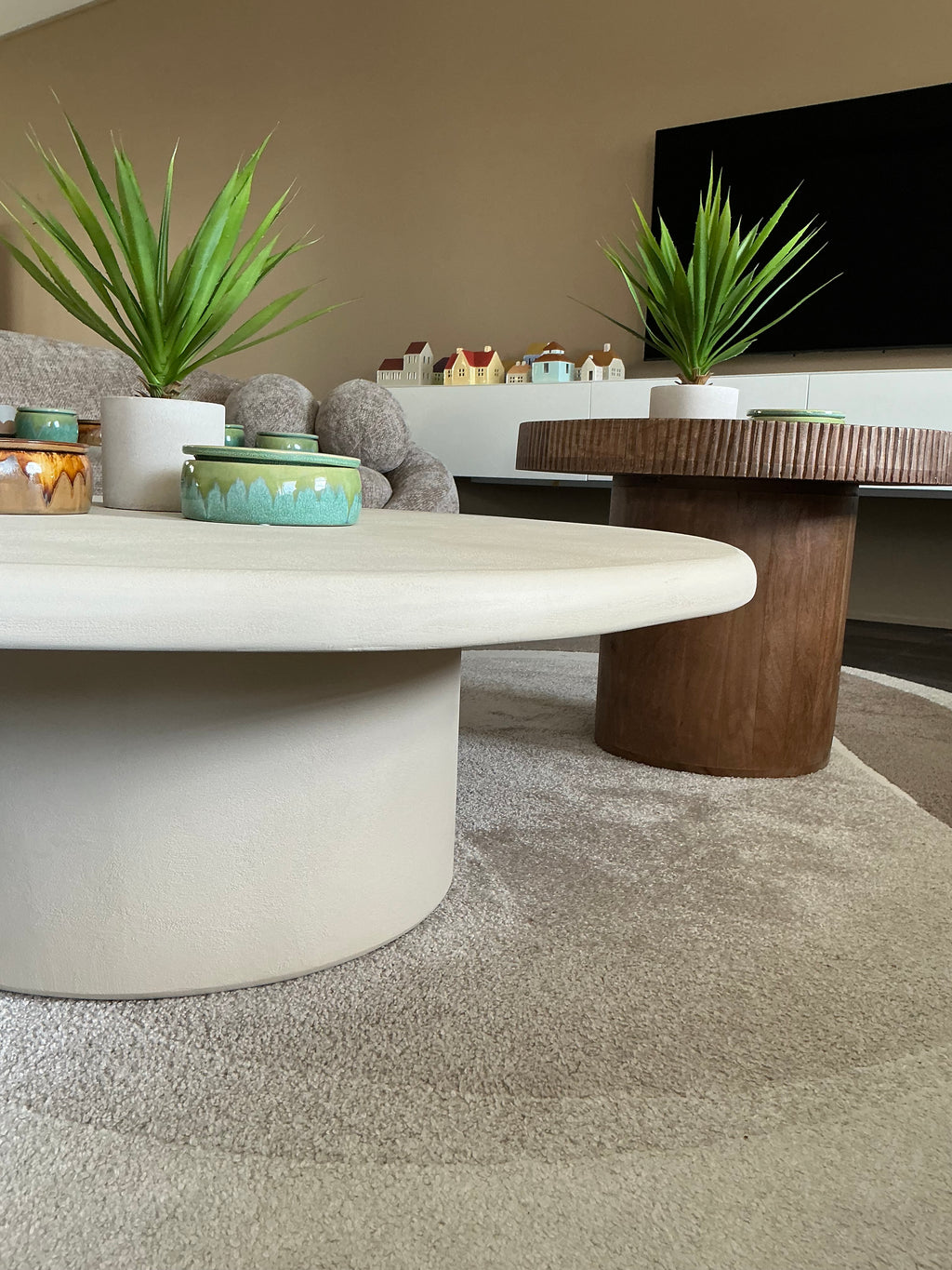 Mortex-look coffee table L