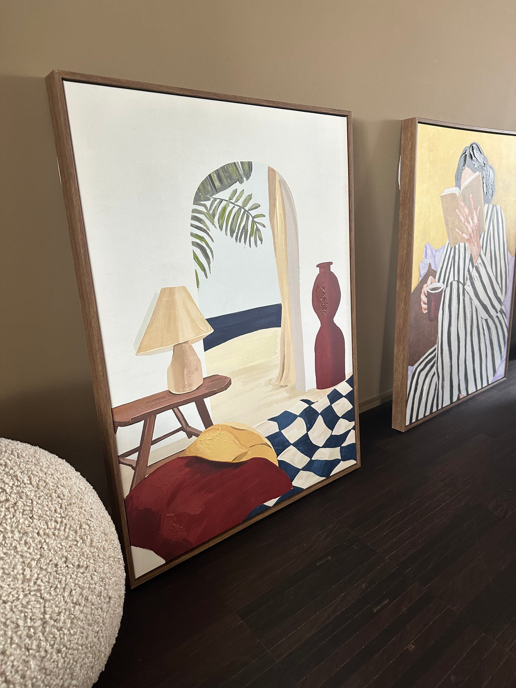 Framed artwork L beach