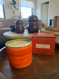Orange vegetable wax candle L (200 hours burn time)