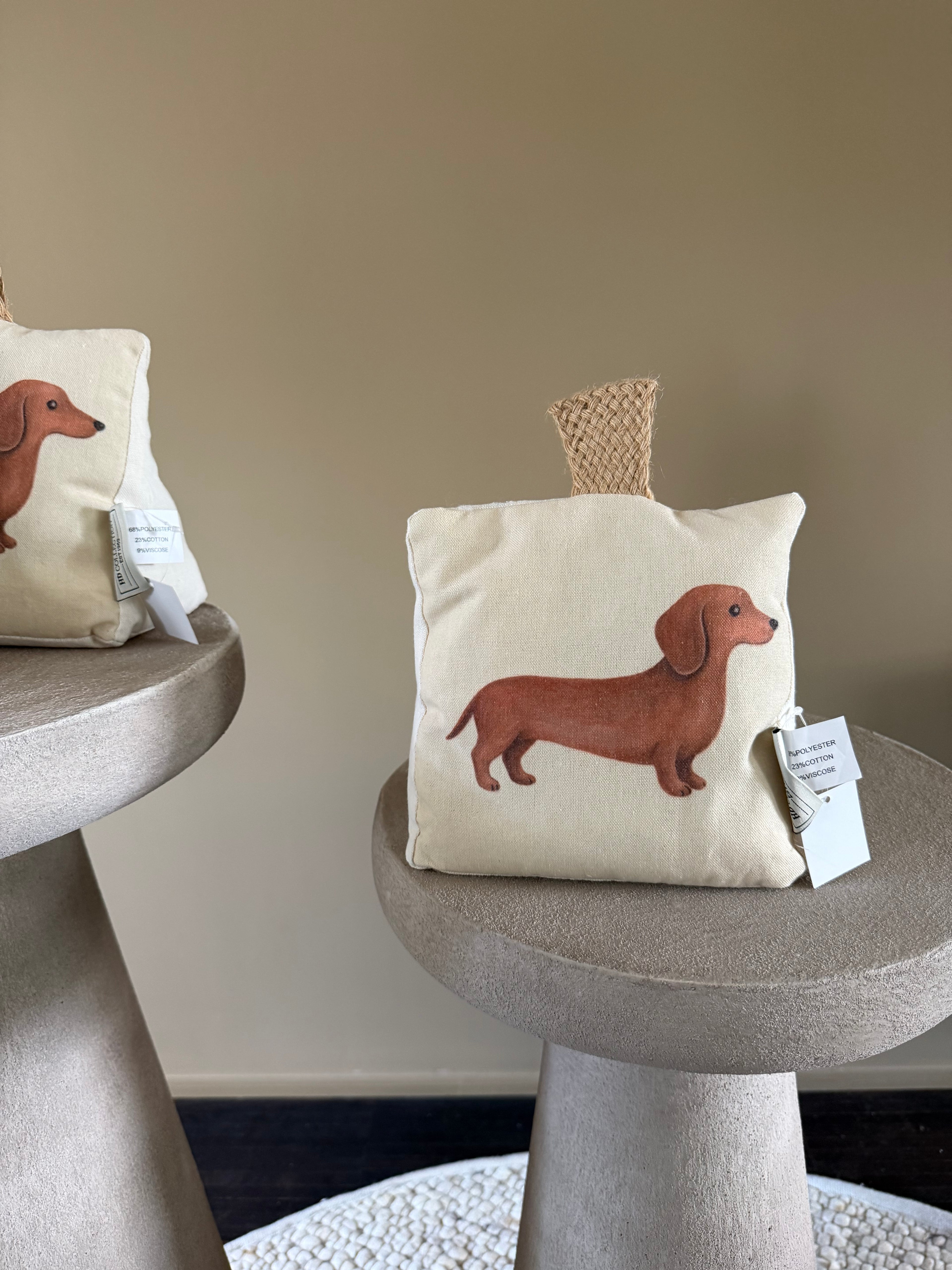 Dachshund door stopper