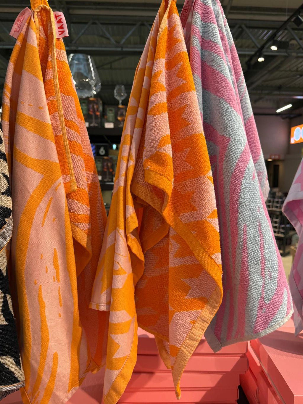 VAAT kitchen towel gift set (of 2 orange towels)