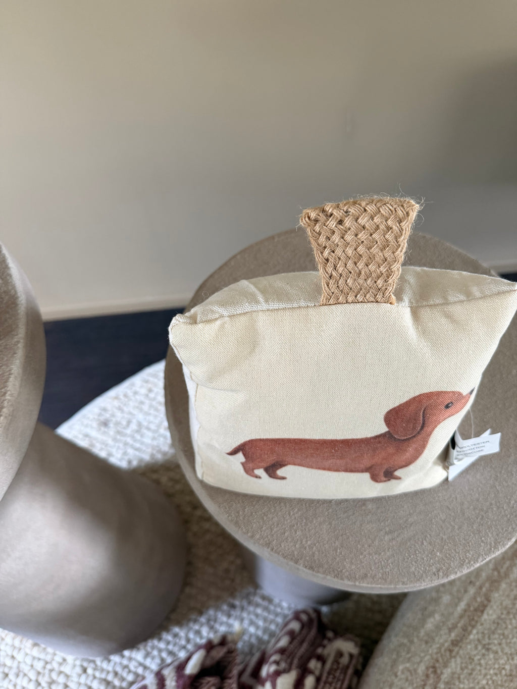 Dachshund door stopper