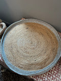 Silver woven decorative base