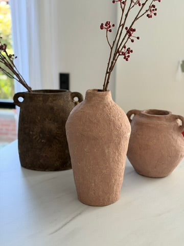 Handmade pink decorative pot