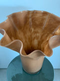 Caramel vase curved top S