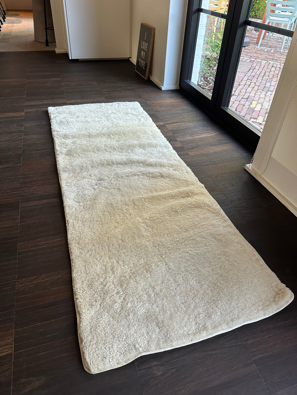 Soft sheep wool yoga mat