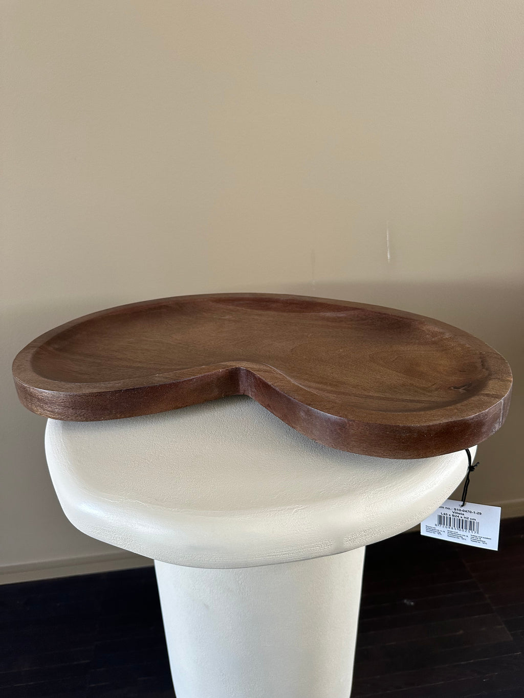 Plateau en bois à forme organique
