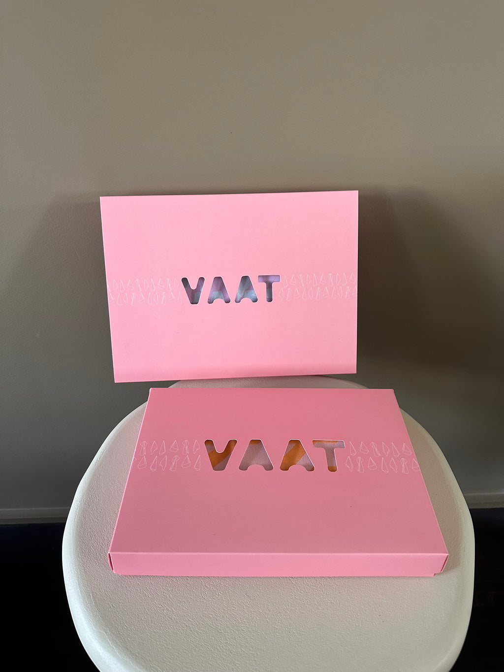 VAAT kitchen towel gift set (of 2 orange towels)