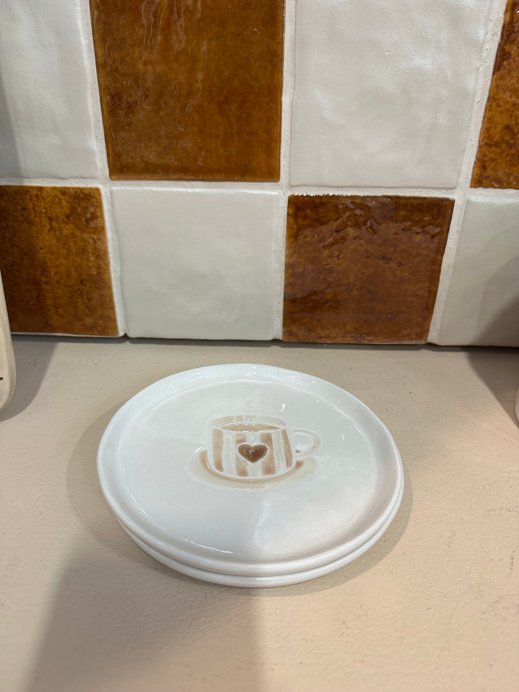 Plate coffee mug