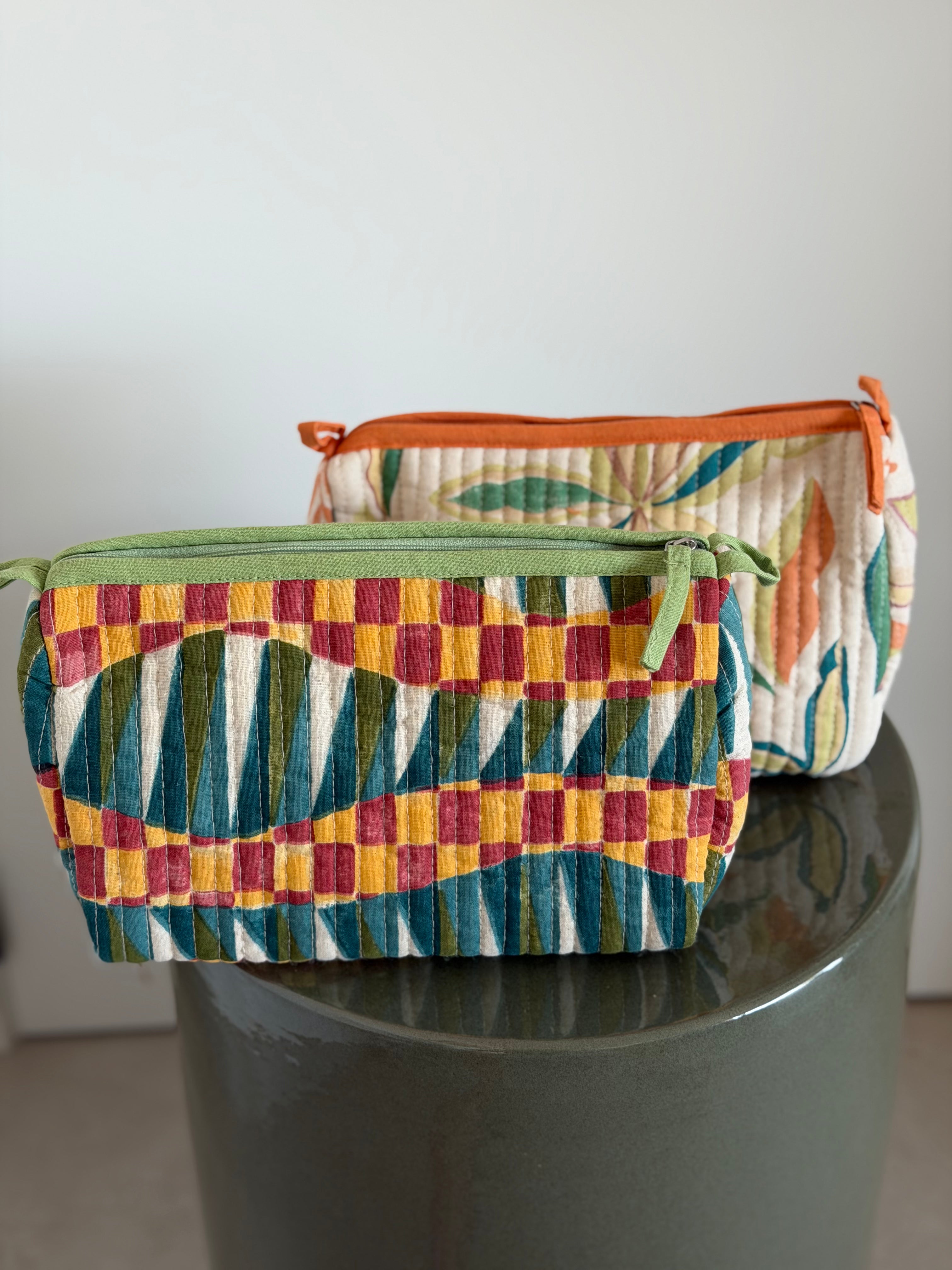 Colorful zip pouch
