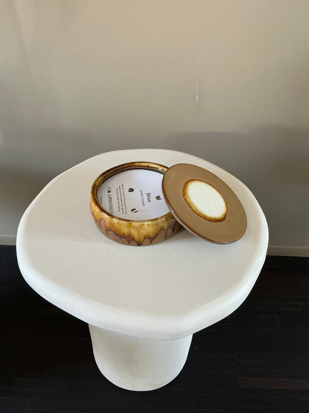 Shiso candle L brown