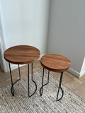 Ensemble de tables d'appoint en bois