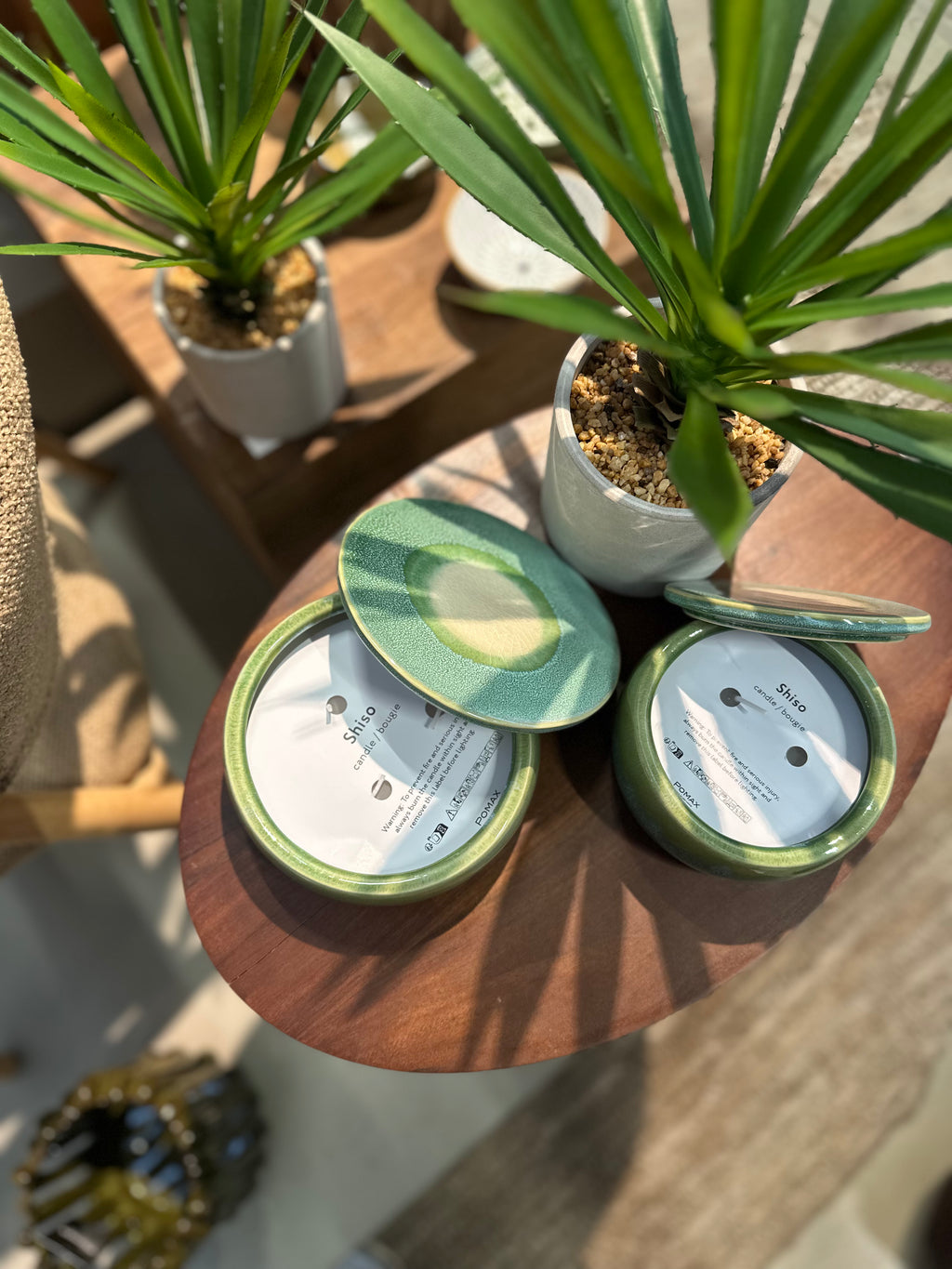 Shiso candle L green