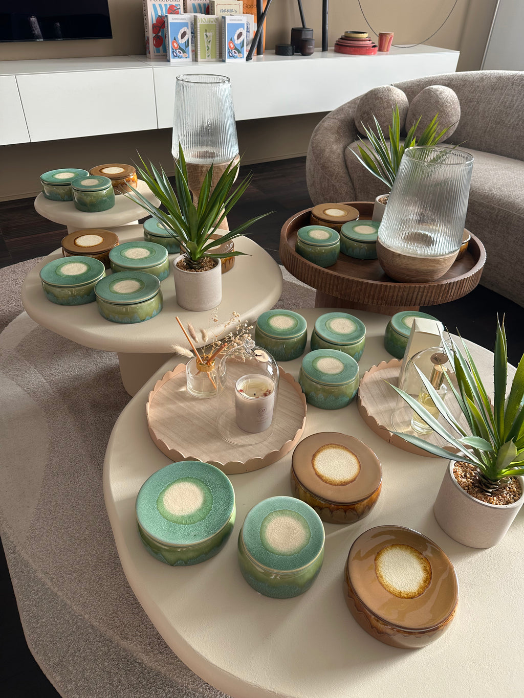 Shiso candle M green
