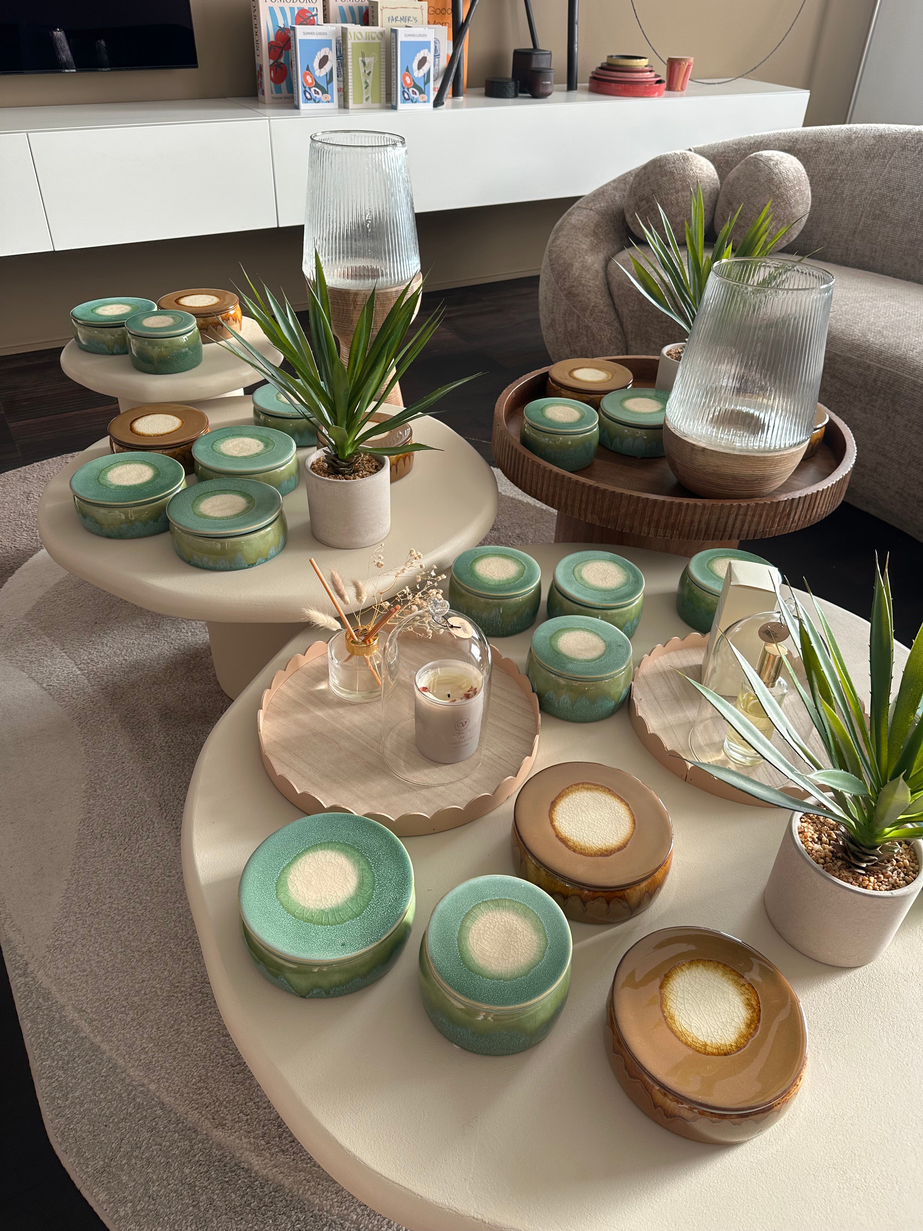 Shiso candle M green