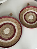 Bordeaux & Cream Serving Tray Ø40 cm €12, Ø50 cm €19