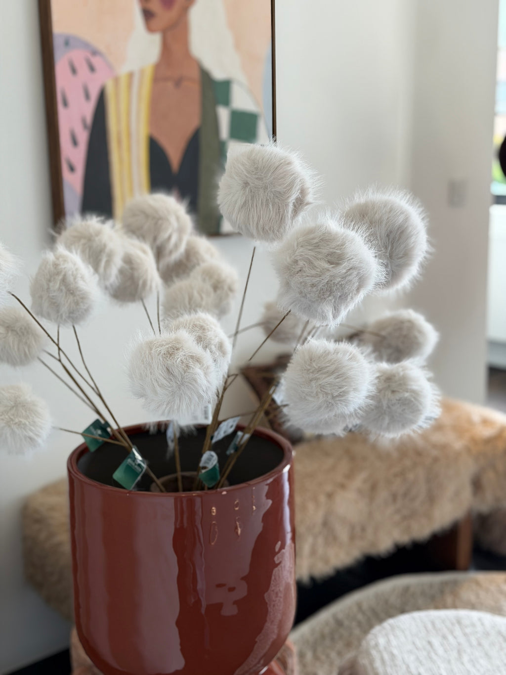 Faux fur branches