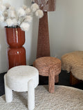 Pouf terra and cream