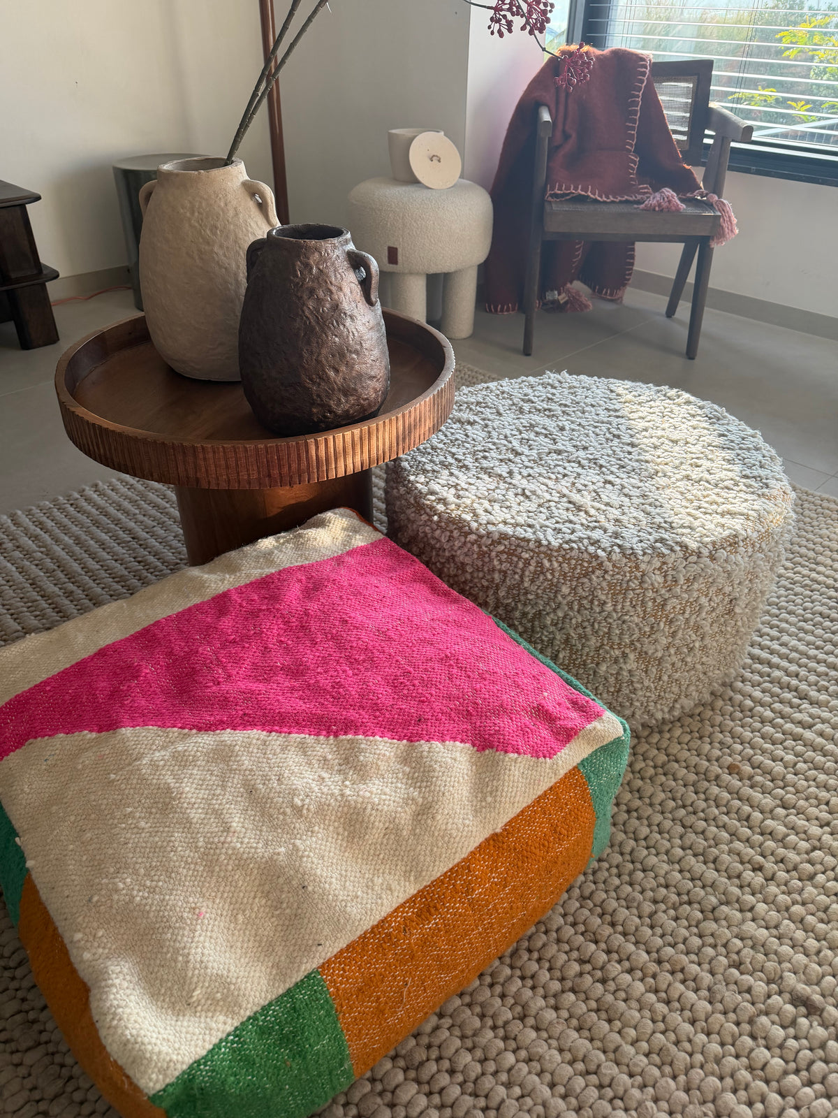 Colourful Pouf