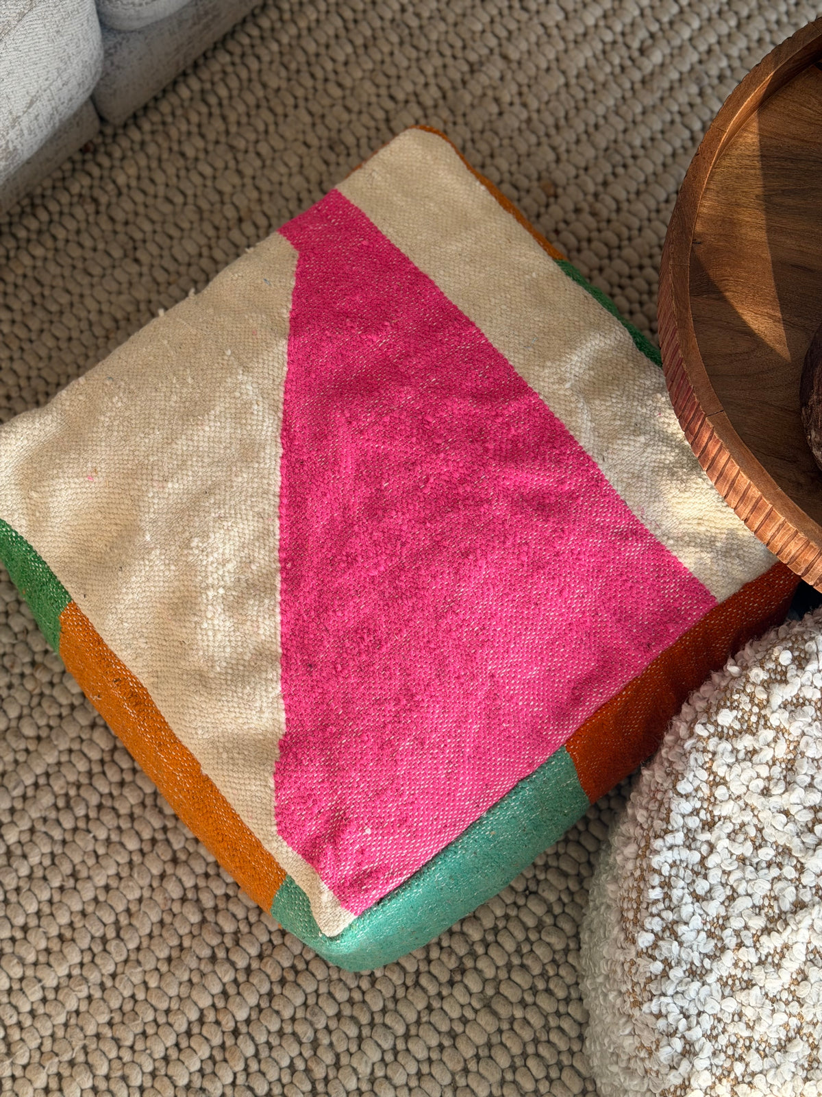 Colourful Pouf