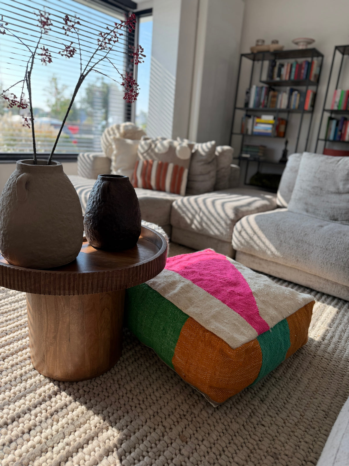 Colourful Pouf