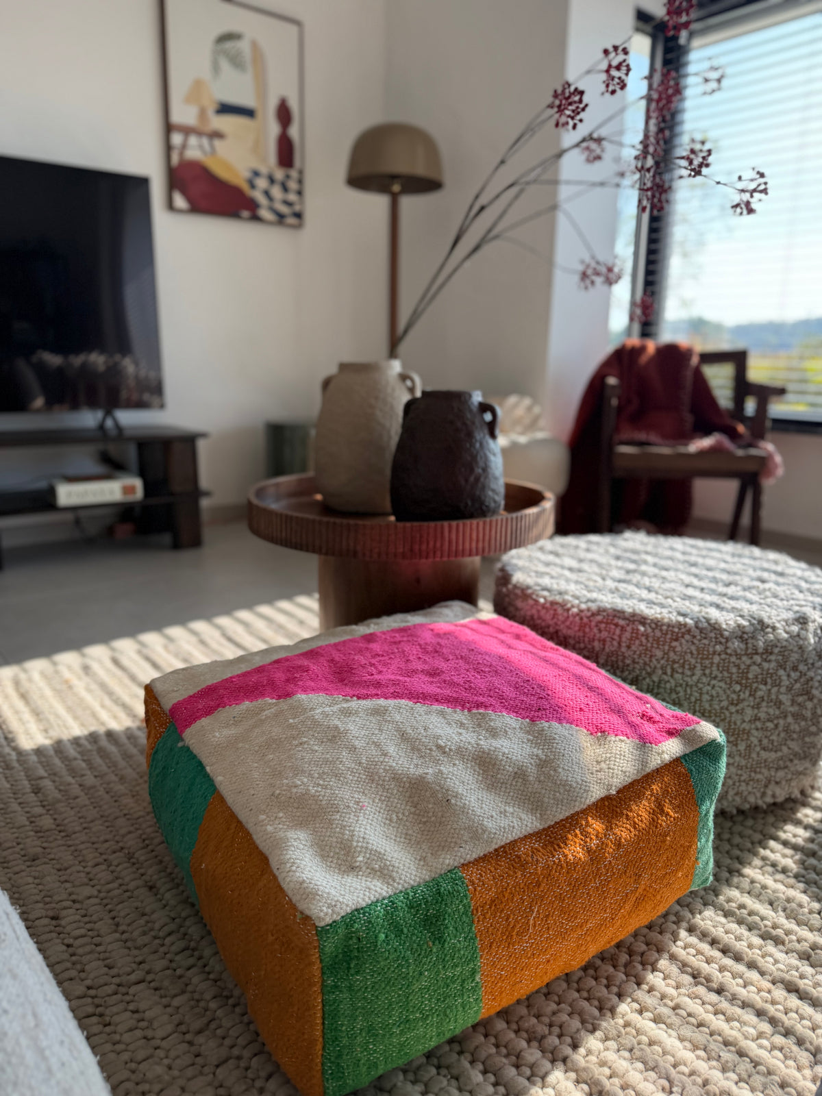 Colourful Pouf