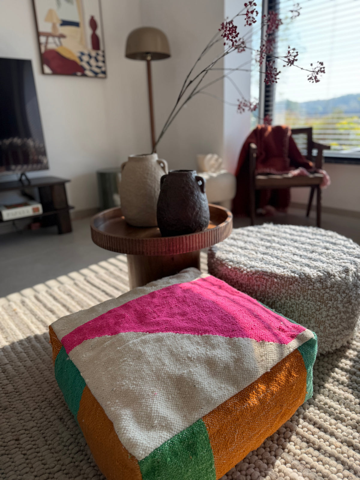 Colourful Pouf