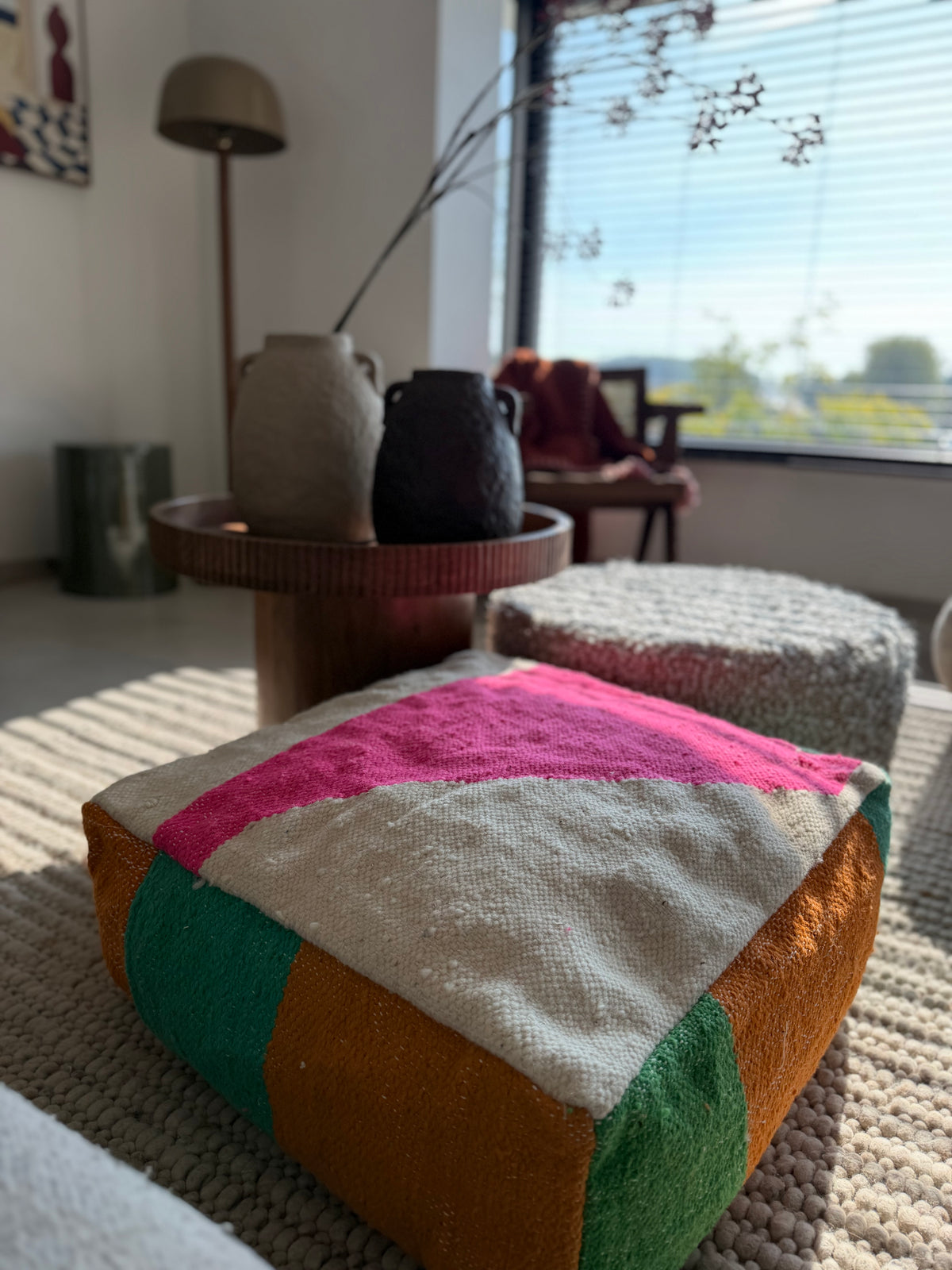 Colourful Pouf