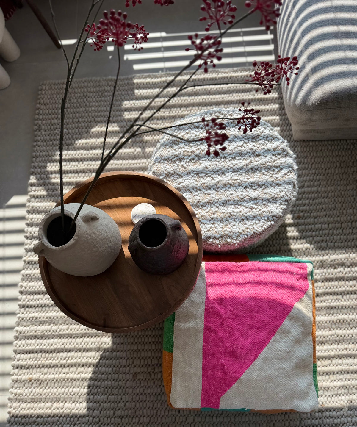 Colourful Pouf
